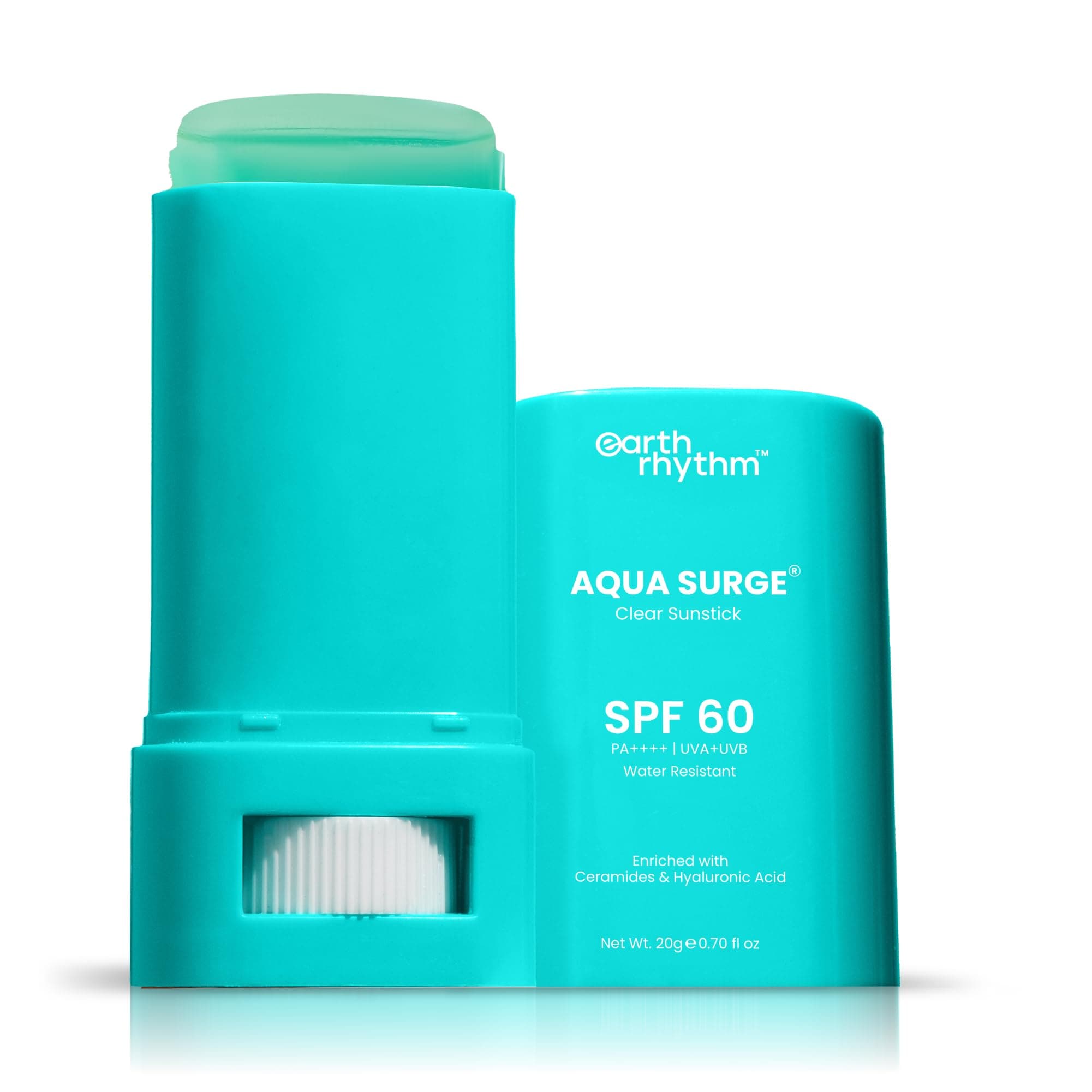 Hyaluronic Sunscreen Stick Spf 60, Pa++++ With Ceramides, Water Resistant, Lightweight, No White Cast, Aqua Surge, Sunscreen For Men & Women - 20 Gm - All