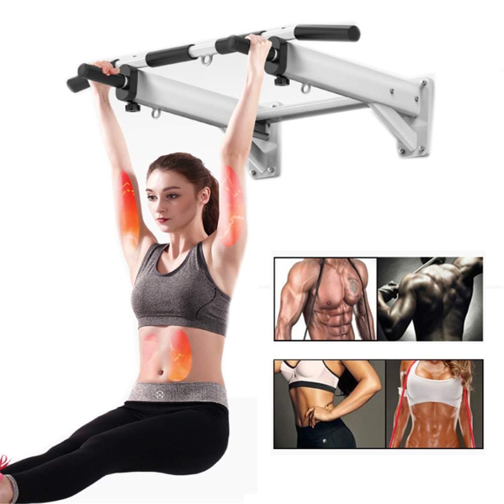 NYANGLI Pull-Up Bar Doorway Trainer, Chin-Up Bars for Door Frames without Screws/Drilling, Workout for Home Gym Exercise,White