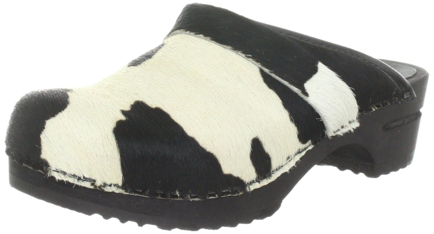 Sanita Women’s Wood-Caroline Open, Black Shoes Black Size: