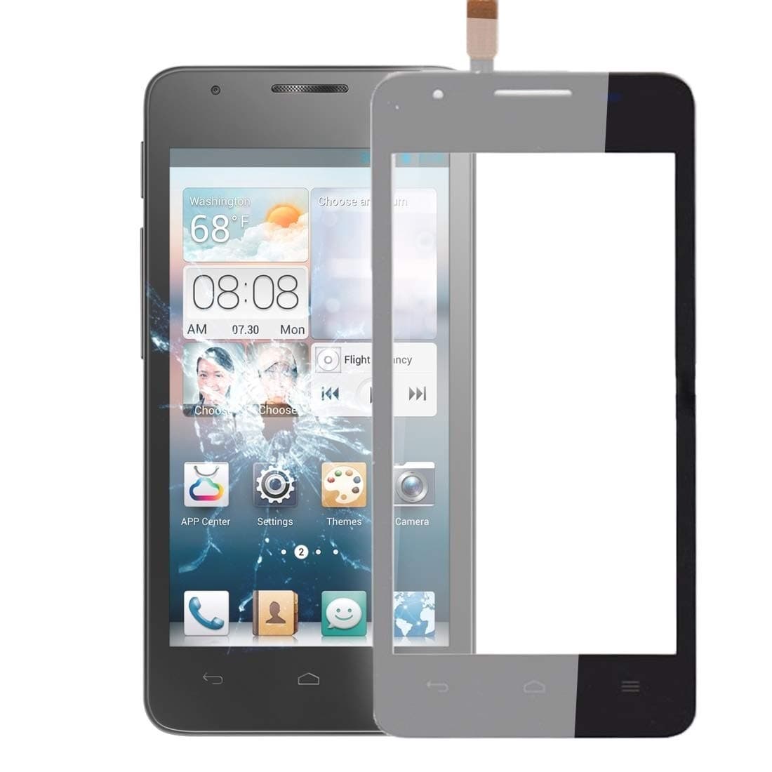 Mobile phone accessories KIAKS For Huawei Ascend G510 / U8951 / T8951 Touch Panel Digitizer(Black) new in 2020 (Color : Black)