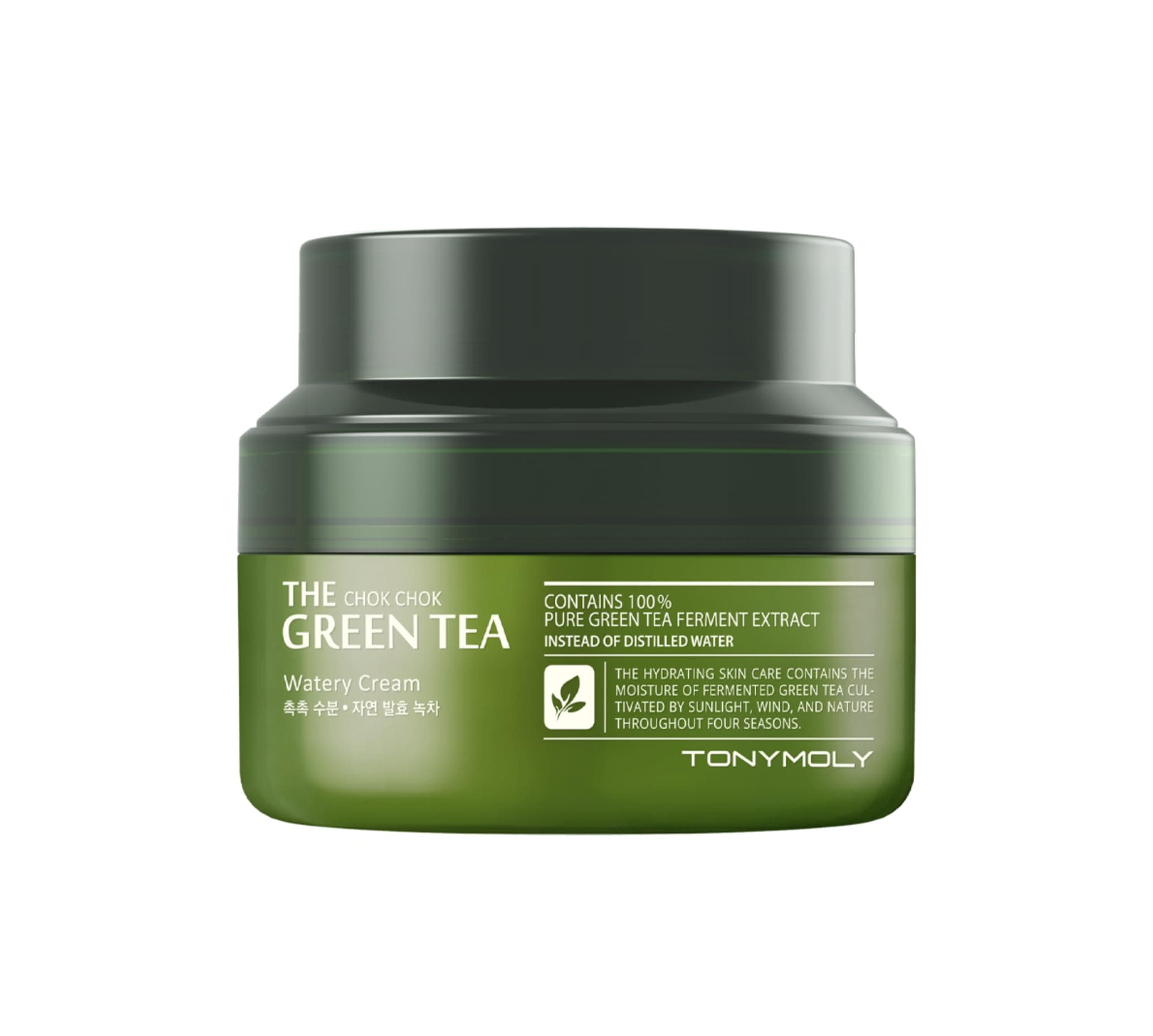 TONYMOLY The Chok Chok Green Tea Watery Moisturizer Cream, Intense Skin Hydration with Green Tea Extract and Antioxidants