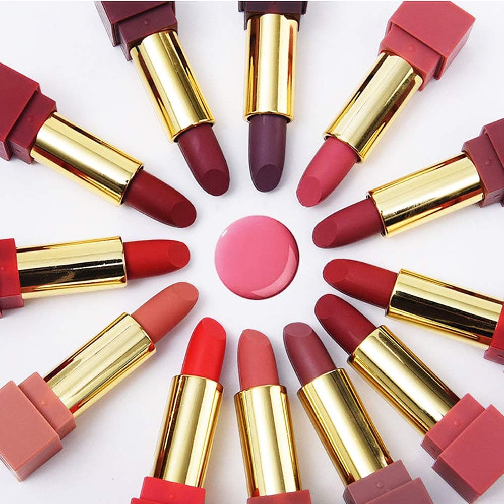 FOXTSPORT Matte Lipstick Set Waterproof, Long Lasting, Glide Smoothly, Pack of 12