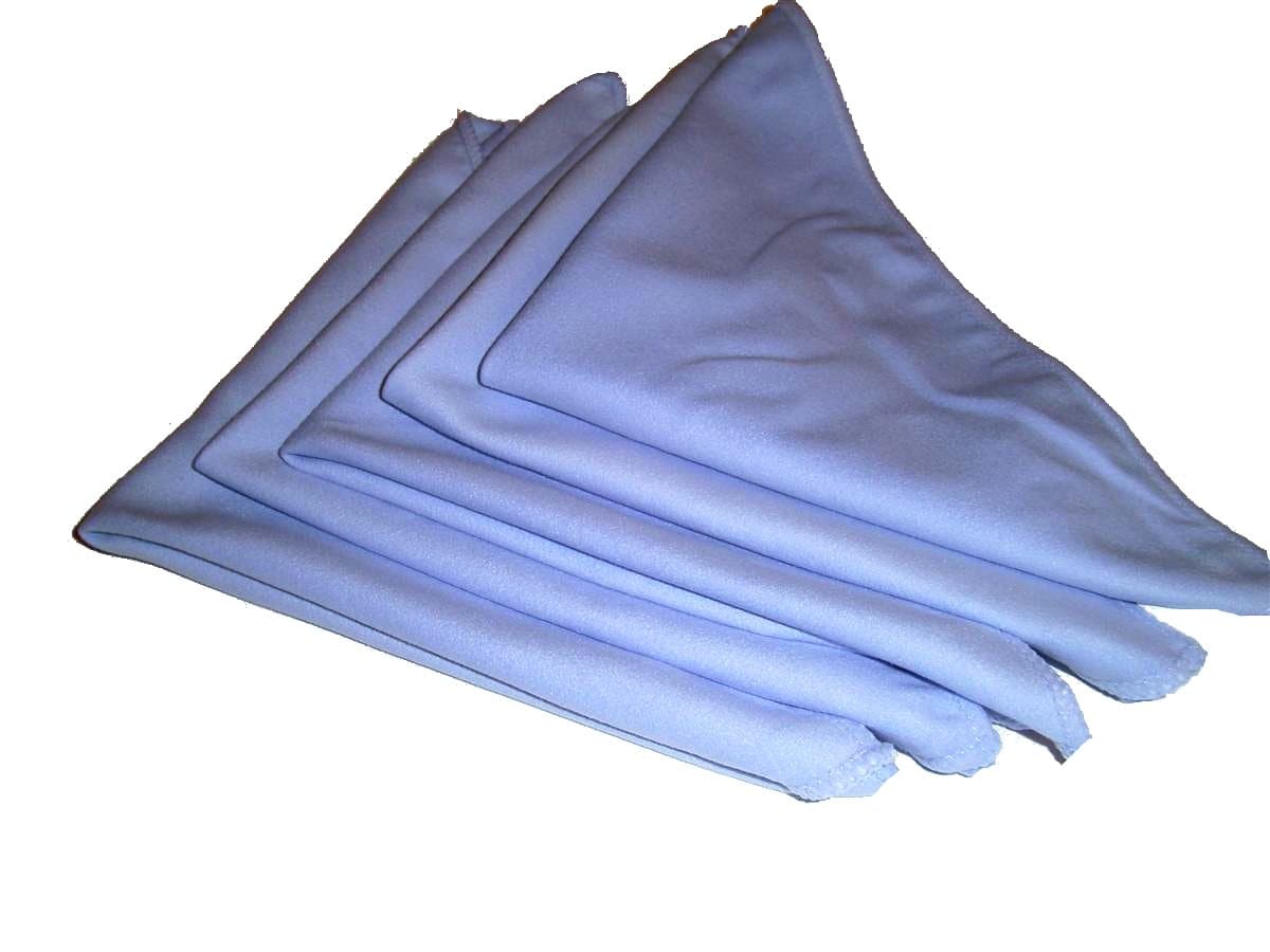 5 Pack of Large Microfiber Suede Cloths 12" by 12" - Plus One Free 16" by 16" All Purpose Microfiber Towel