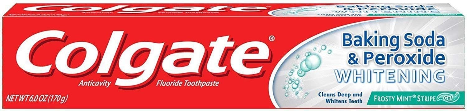Baking Soda & Peroxide Whitening Toothpaste Frosty Mint Stripe