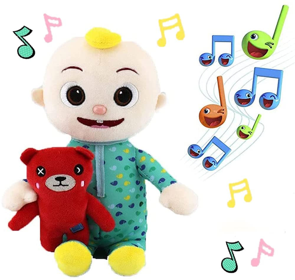 HAOYA COCO Melon JJ Doll ,Musical Bedtime Plush Toys, Soft Stuffed Doll for Toddlers, As a Gift for Baby and Girlfriend（Musical）