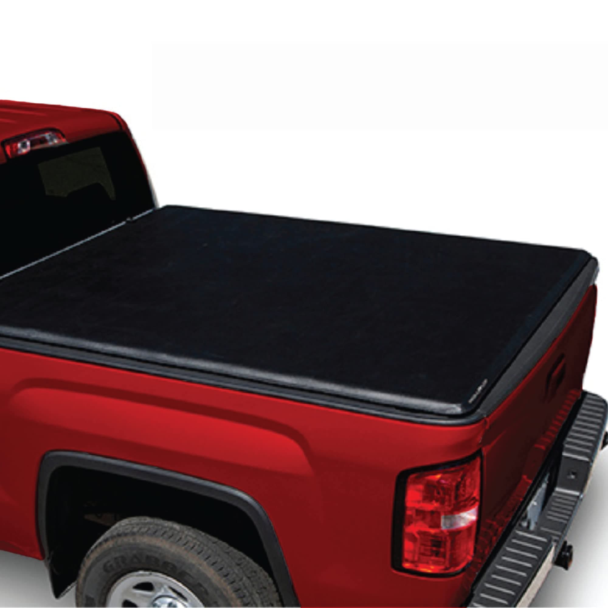 LEER ROLLITUP 2019+ Chevy Silverado/GMC Sierra with 5.8' Bed | Soft Roll Up Truck Bed Tonneau Cover | 4R300 | Low-Profile, Sturdy, Easy 15-Minute Install (Black)
