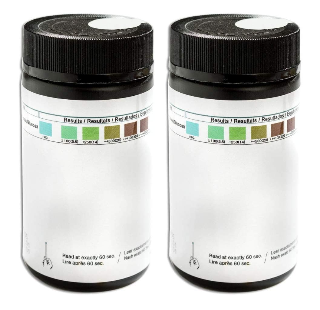 200 x Glucose Urine Test Strips Diabetes Testing Kit (2 tubs of 100 Dipsticks)