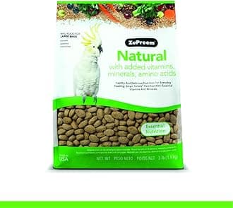 - Zupreem Natural for Large Birds (1.3 Kg, Multicolor)
