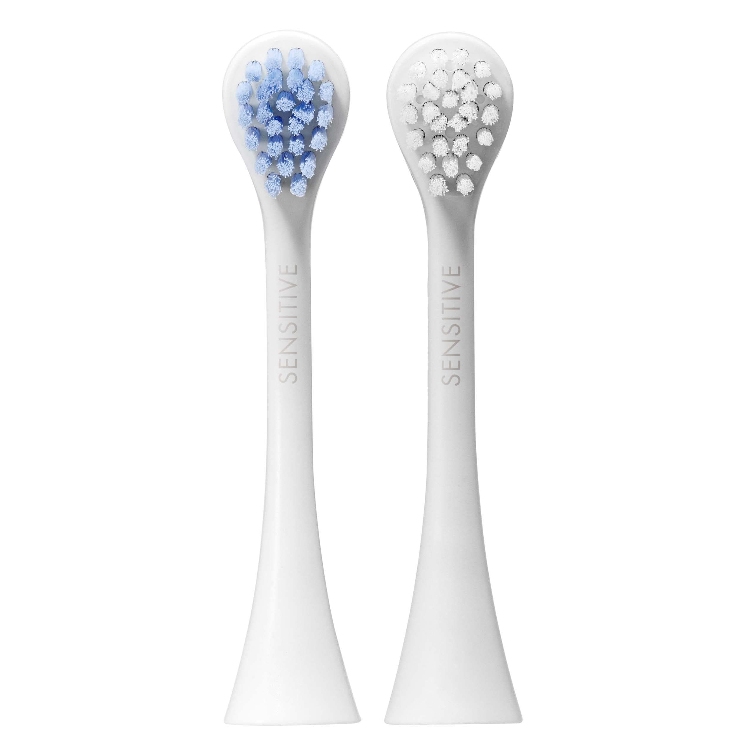 Curaprox Hydrosonic Brush Heads Sensitive Duo – for Gentle Gum Care & Daily Cleaning | Sonic Toothbrush Replacement Heads, 2-Pack | Swiss Made