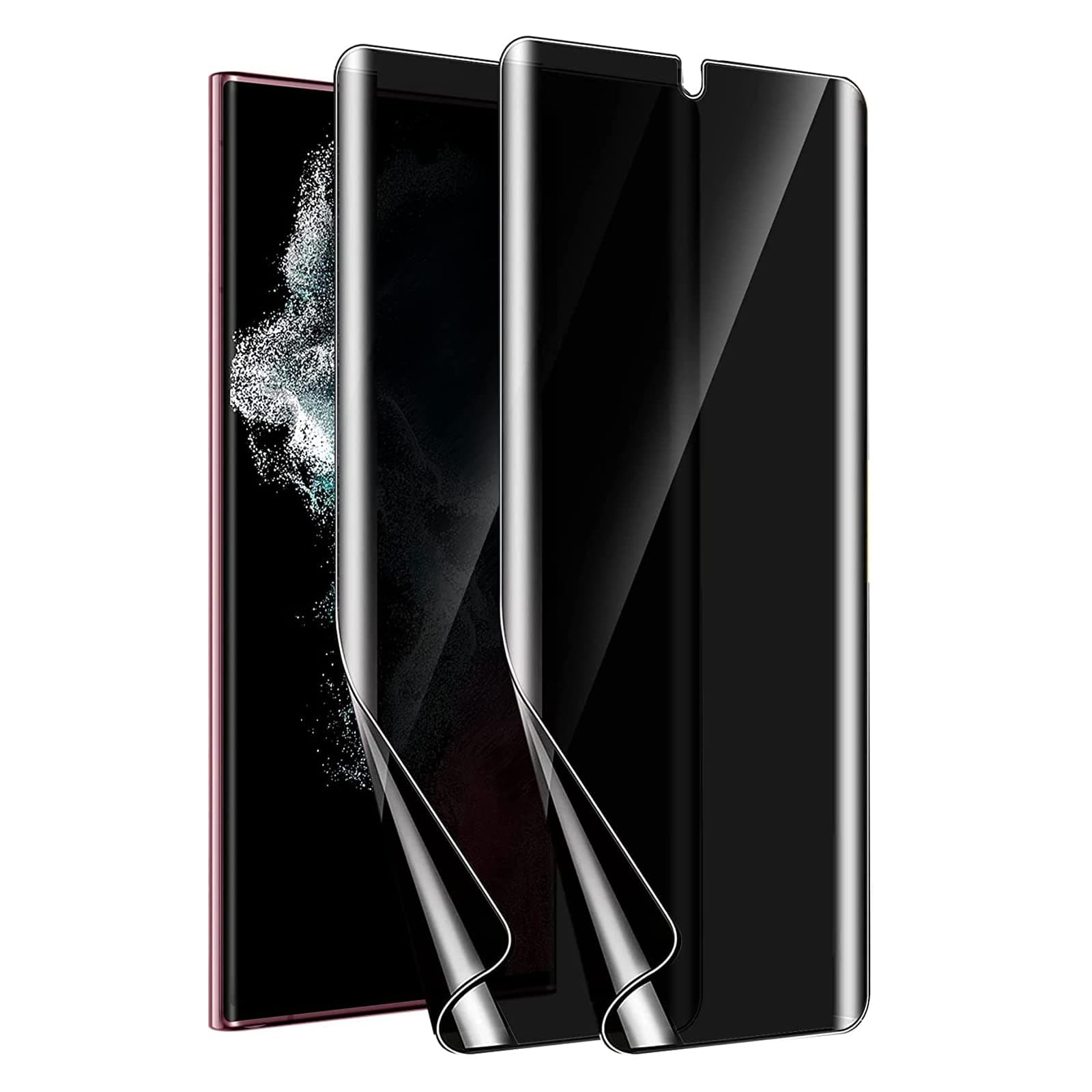 Emand Anti-Spy Screen Protector for Samsung S22 Ultra,Privacy Soft Screen Protector, Anti-Spy Flexible TPU Soft Film for Samsung S22 Ultra 6.8 inches