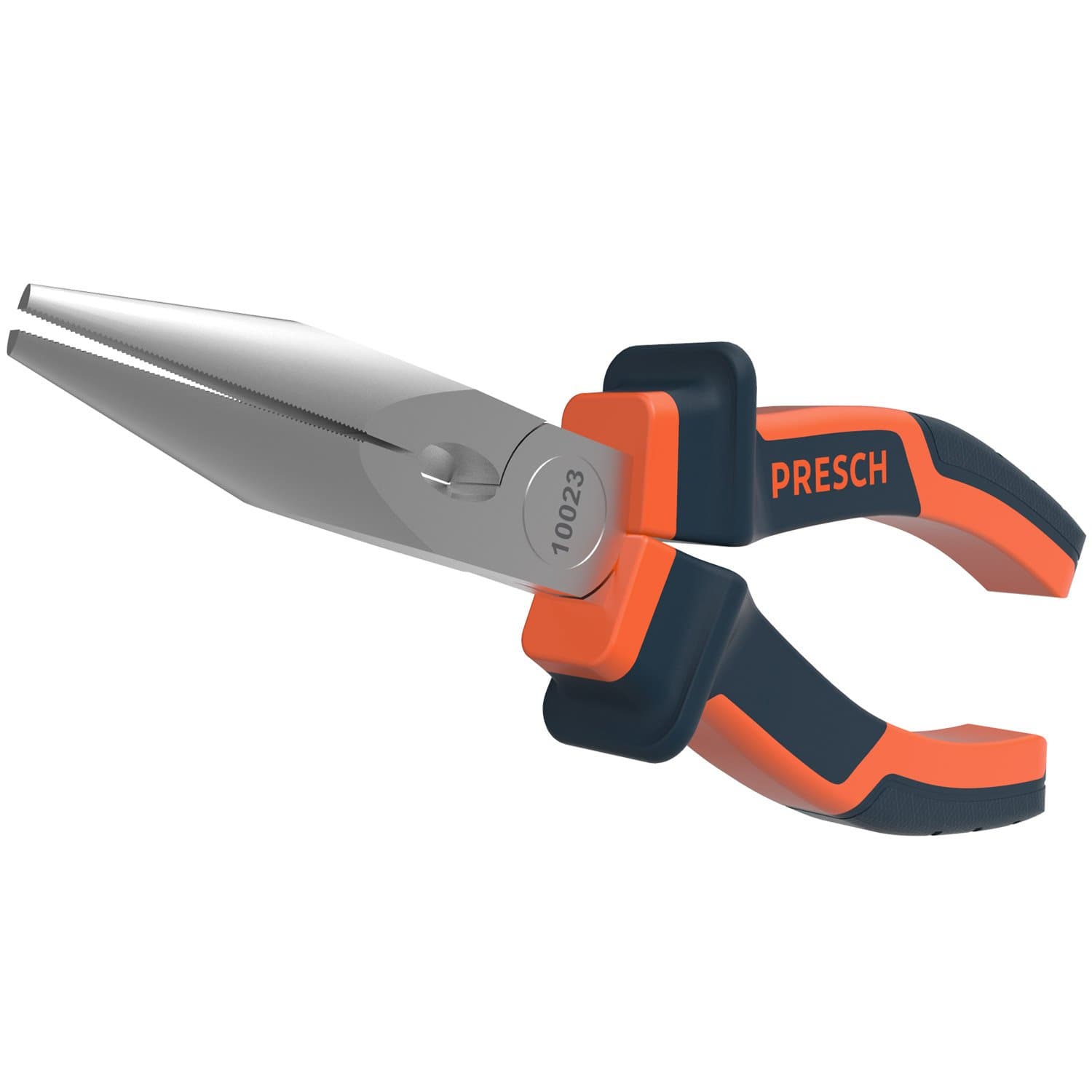 PRESCHLong Nose Pliers 160mm - Thin Professional Needle Nose Pliers with Side Cutter - Heavy Duty Round Nose Pliers