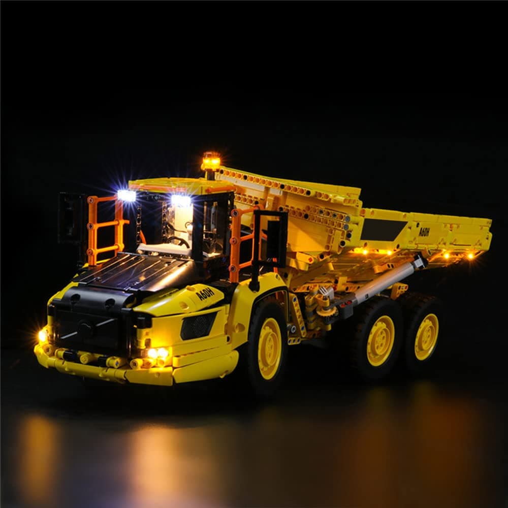 LED Light Kit Compatible with LEGO 6X6 Volvo Articulated Hauler - Lighting Set for Technic 42114 Building Model (Model Set Not Included)