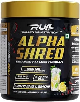 - Alpha Shred - Pro Series, Fat Burning Powder, Premium Ultra Strenth Lipolytic Fat Burning (Lightning Lamonade, 150gm, 1 count, 30 Servings)
