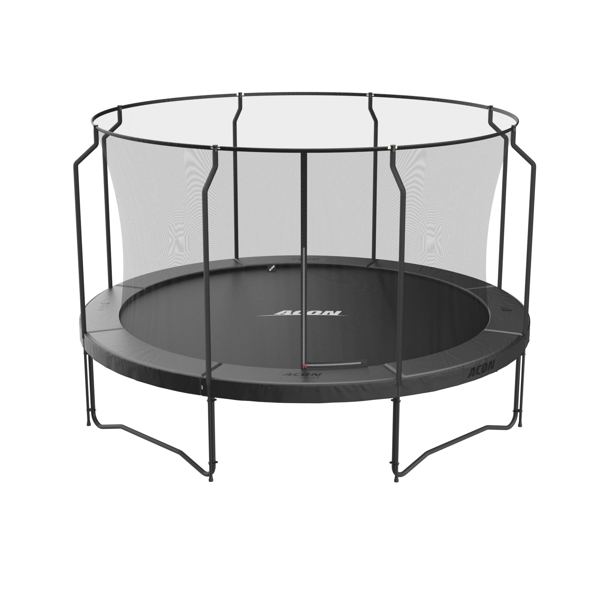 ACON Air Trampoline 14ft Black with Premium Enclosure | Extra-Durable Round Trampoline with 96 Heavy-Duty Springs | Enhanced Bounce and Safety