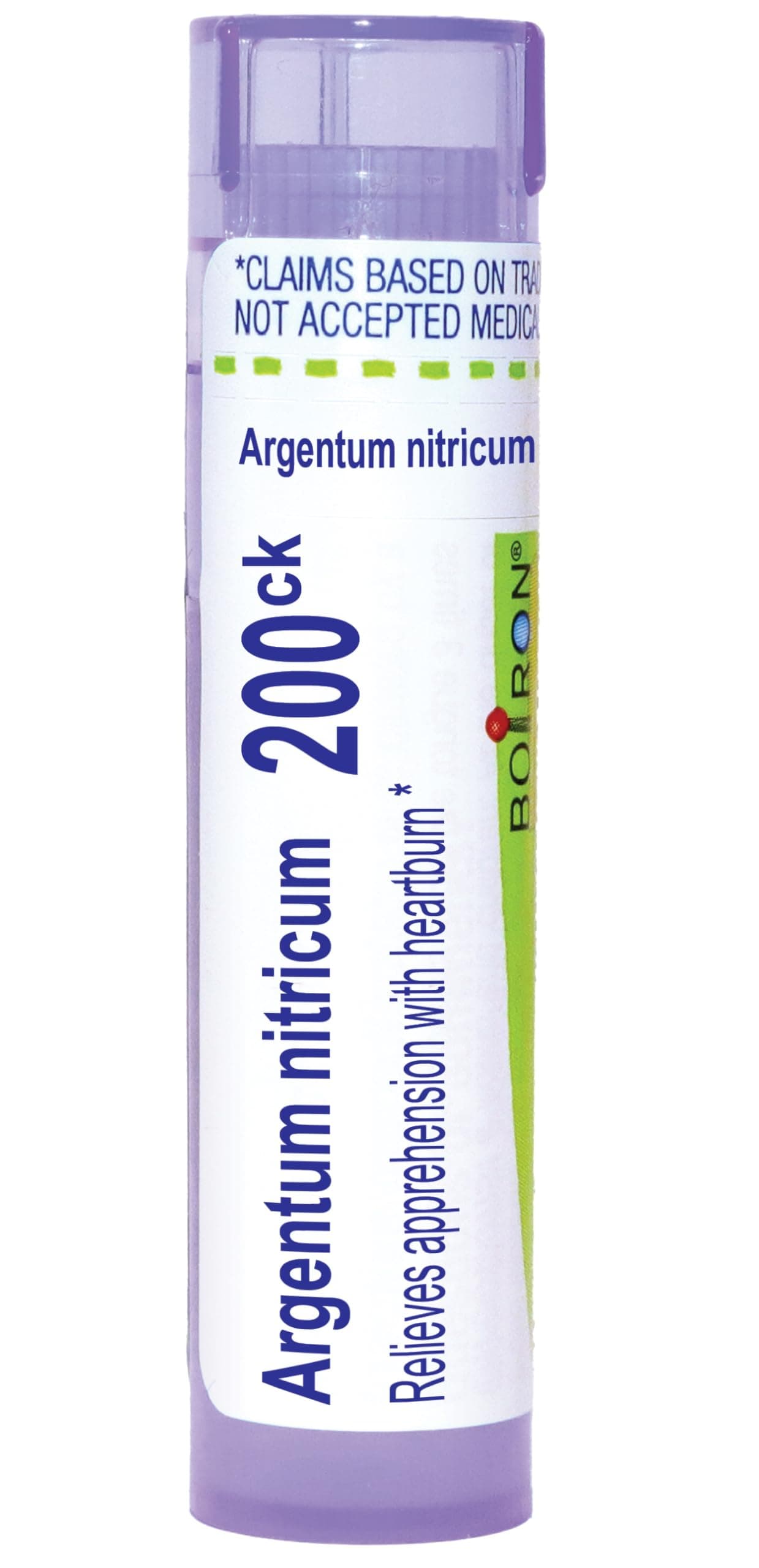 Boiron Argentum Nitricum 200Ck Homeopathic Medicine for Apprehension & Stage Fright - 80 Pellets