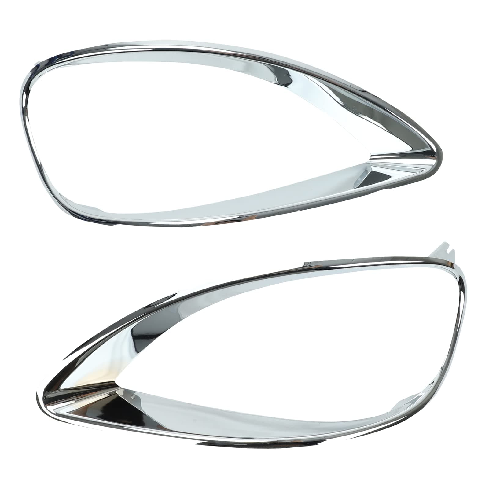 Chrome Headlight Bezel Trim Driver + Passenger Replacement for Freightliner Columbia 01-17