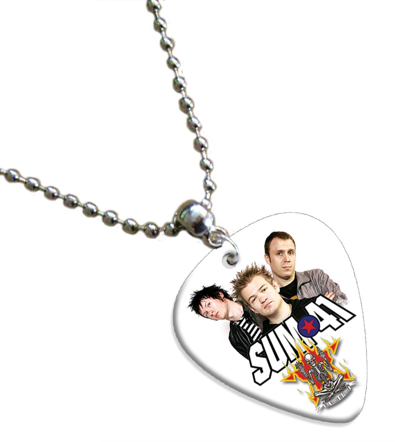 Sum 41 Guitar Pick Necklace Band Plectrum