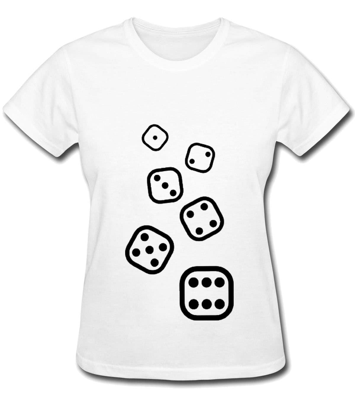sansiwoman dice T-Shirt For Men XS white