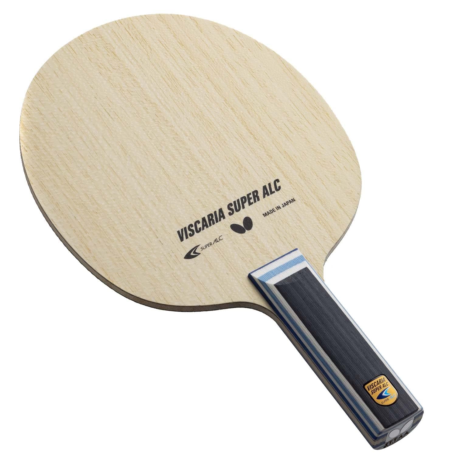 Butterfly Viscaria Super ALC Table Tennis Blade - Super Arylate-Carbon Fiber Blade - Professional Table Tennis Blade - Available in FL, ST, and Chinese Penhold Handle Styles - Made in Japan