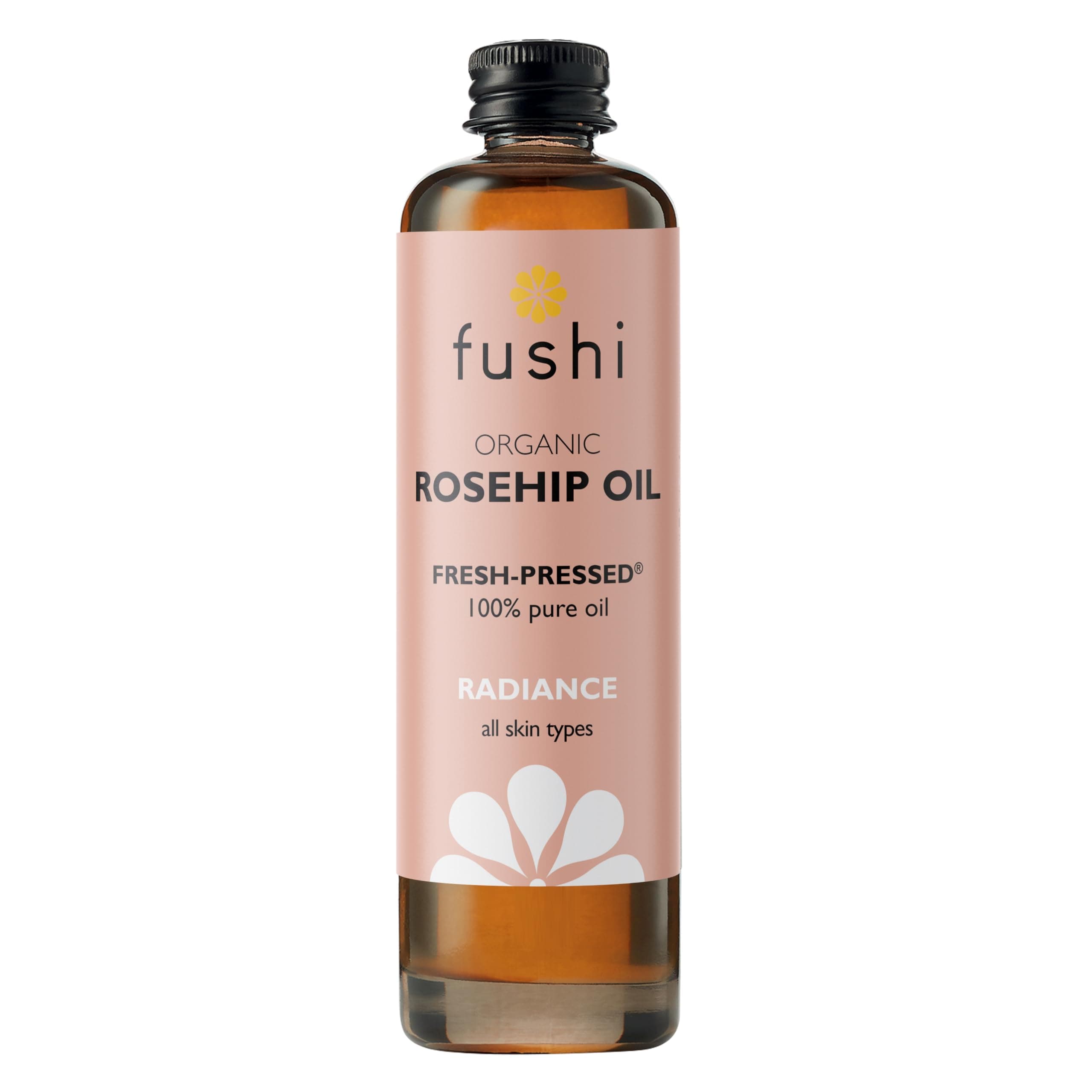 Fushi Organic Rosehip Seed Oil 100 ml | min Vitamin E 18.3 mcg/g | Fresh-Pressed | Best for Scars, Fine Lines & Stretch Marks | Ethical & Vegan Society Approved | Manufactured in the UK