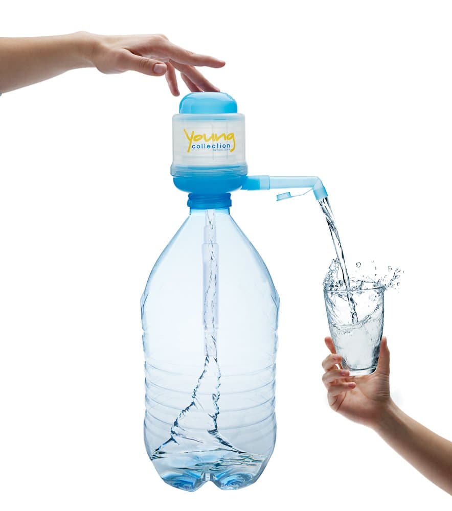 Agua Quick Cristaline Pump for 5 Litre Bottles 38 mm Blue