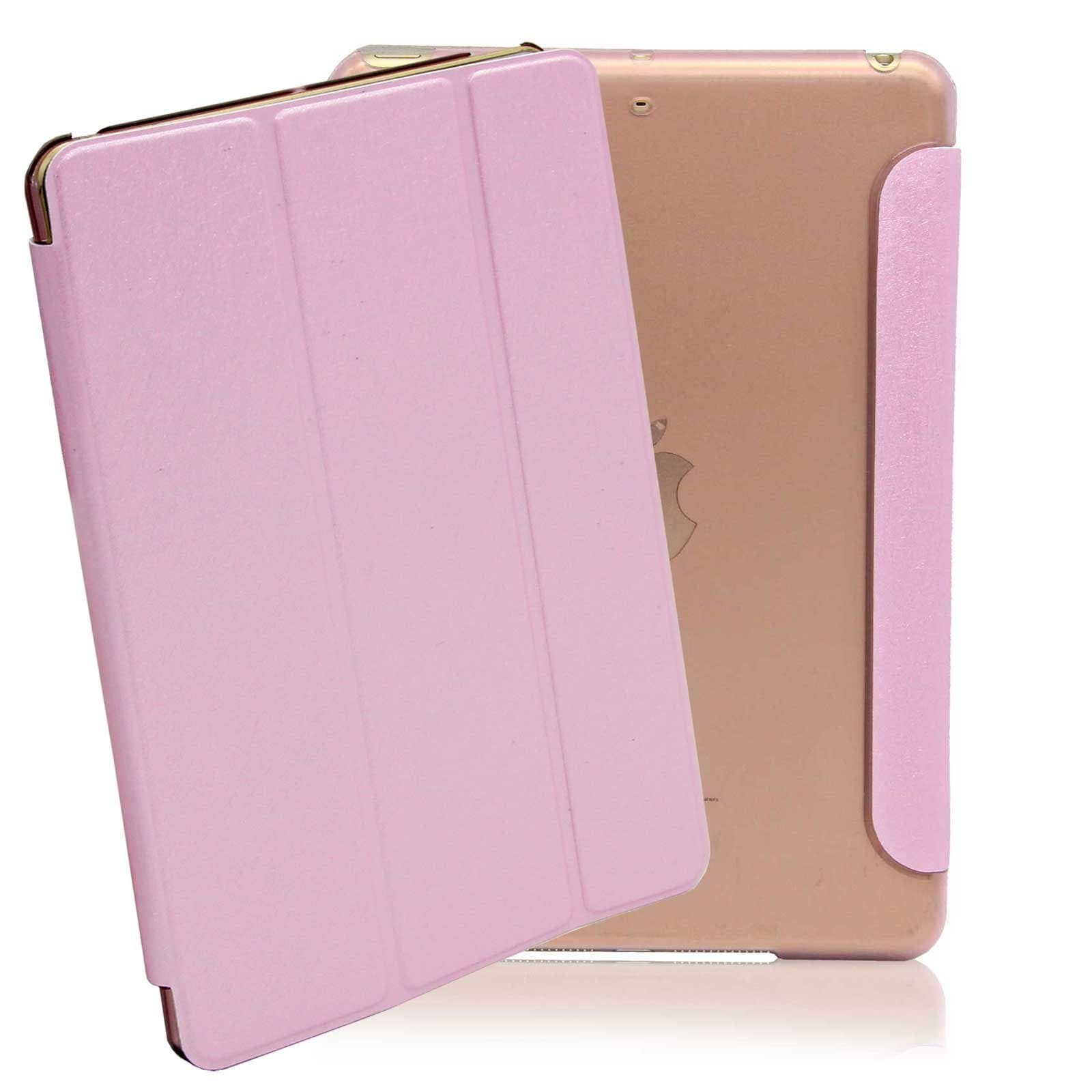 iPad Mini Case, Mini 2/3 Case, Dteck(TM) Slim Fit Lightweight Silk Bling Color Leather Scratch-Resistant Smart Case with Auto Wake/Sleep Back Cover for Apple iPad Mini 3/2/1 (Pink)