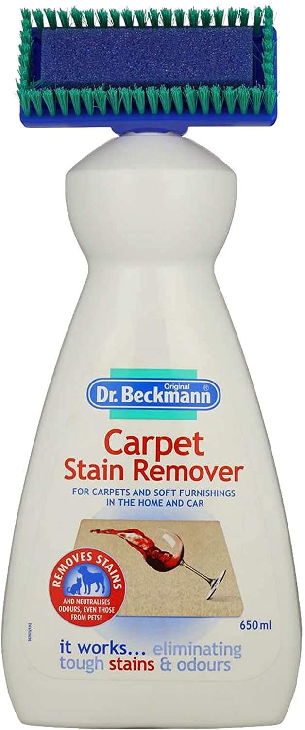 2 X Dr. Beckmann Carpet Stain remover with cleaning applicator/brush -650ml