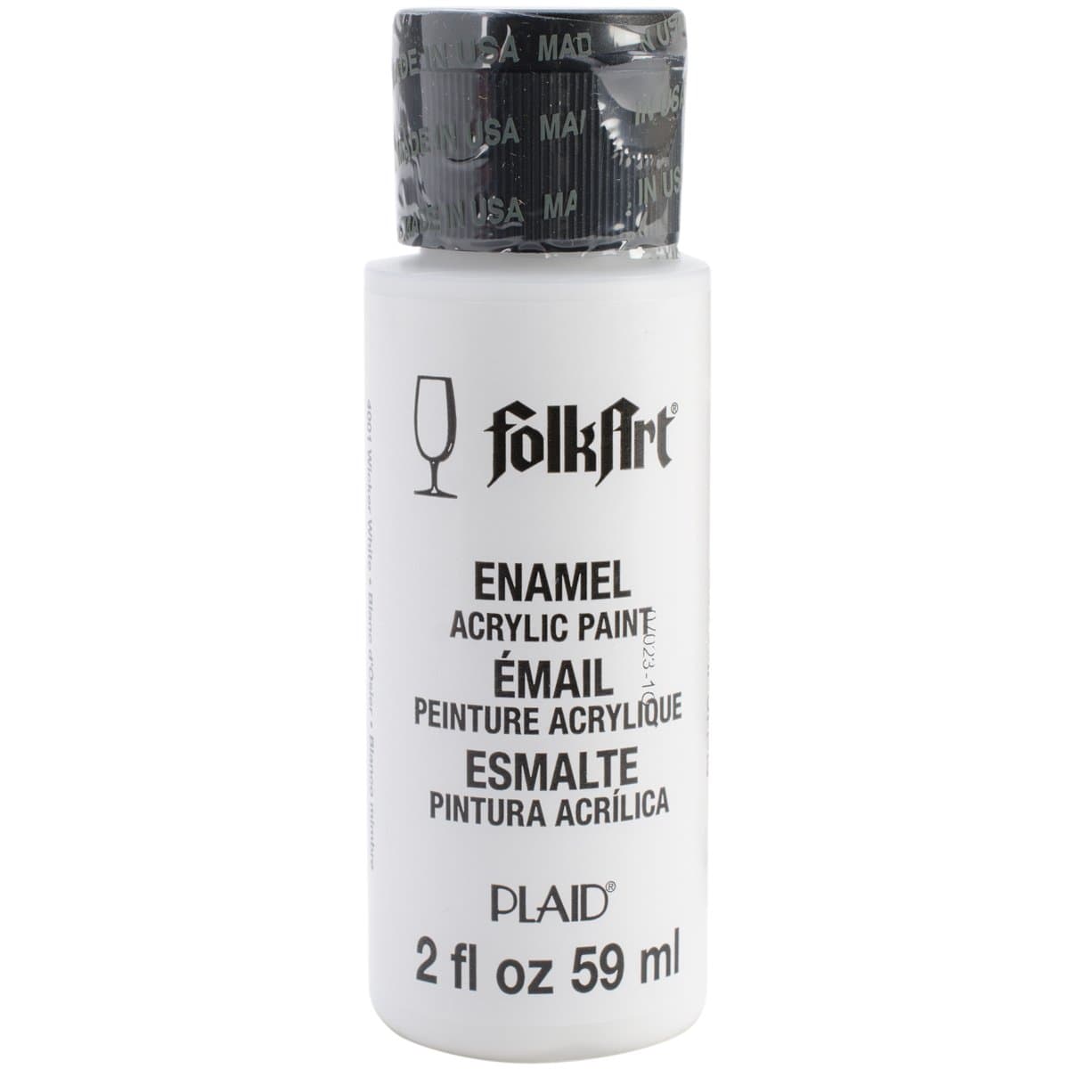 Folk Art 4001 Enamel 2-Ounce Acrylic Paint, Wicker White