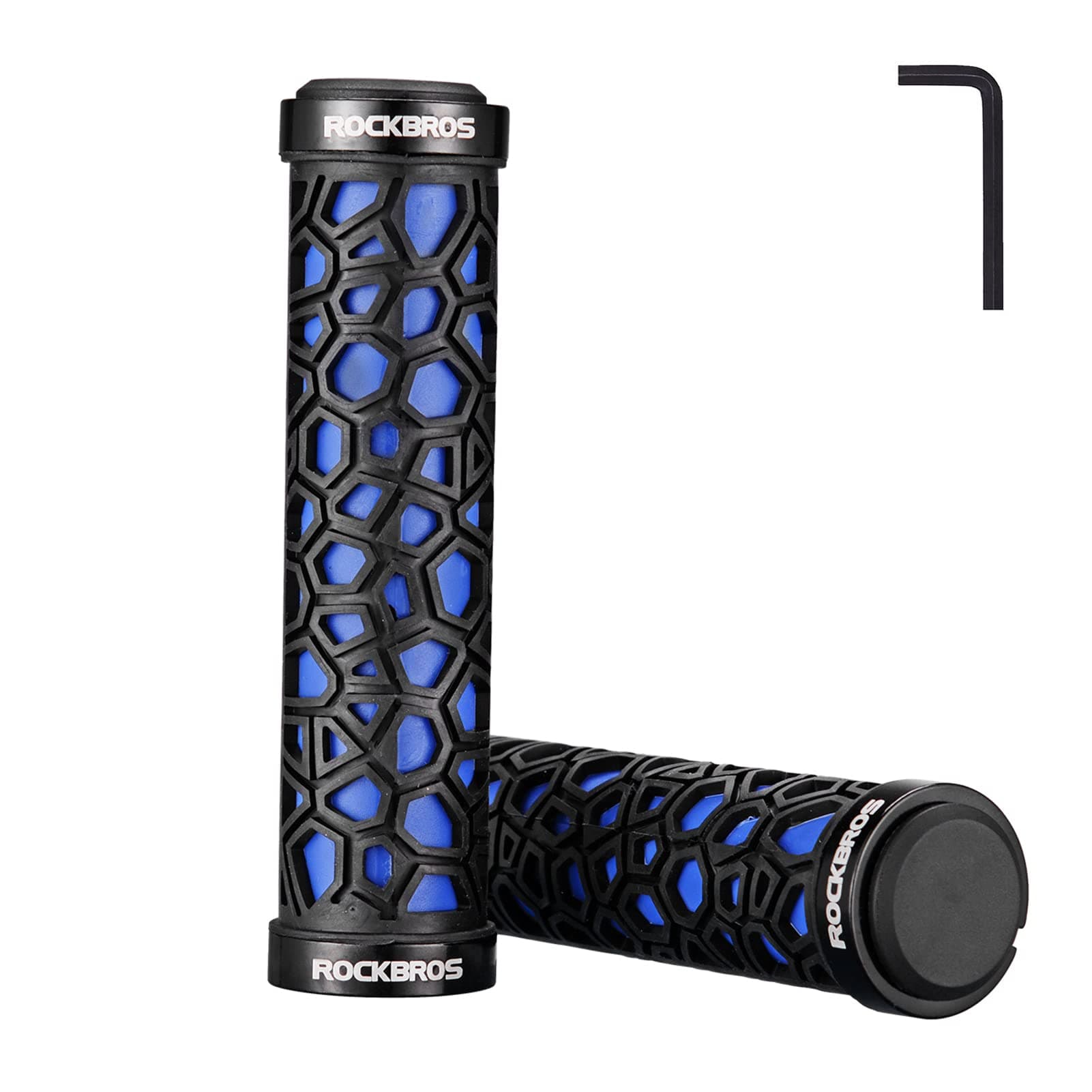Bike Handlebar Grips Double Lock-on Bike Grips Non-Slip Bicycle Handlebar Grips for MTB, BMX, Scooters, Folding Bikes 22.2mm
