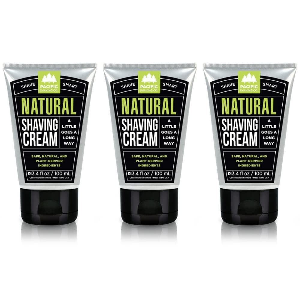 Pacific Shaving Company Natural Shaving Cream-3 oz - 3pack