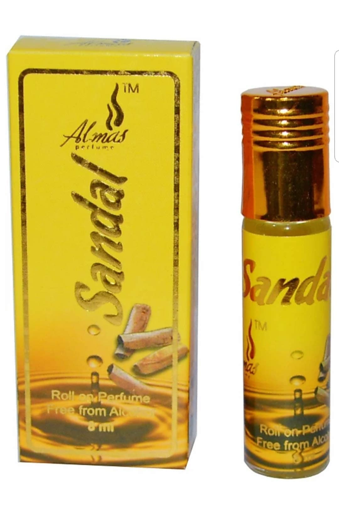 SANDAL Pocket Rollon, 8ml PURE SANDAL (free from alcohol)