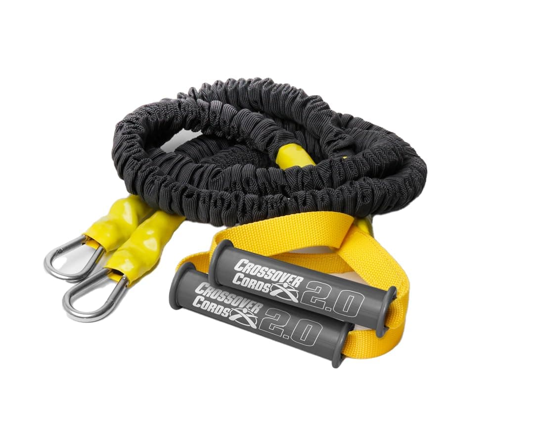 Crossover Symmetry Medium 10 lbs Shoulder Resistance/Exercise Bands - Perfect for Warmups, Arm Care, Rotator Cuff Exercise or Physical Rehab from Injury - One Set of 2 Crossover Cords