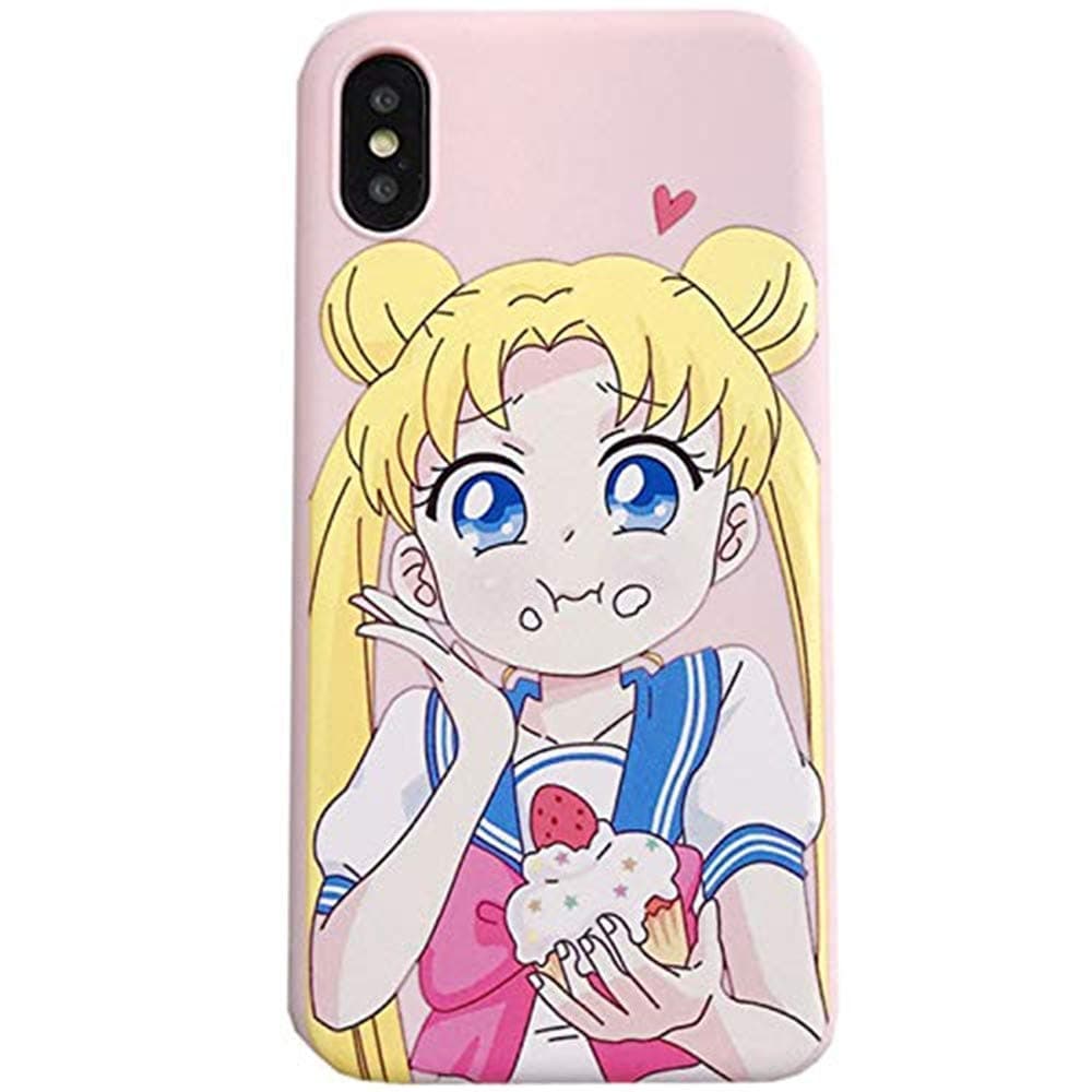 for iPhone Xs Max Case Cover, Japan Anime Cartoon Sailor Moon Case Cute Protective Silicone Soft Phone Case Back Cover for iPhone Xs Max (for iPhone Xs Max)
