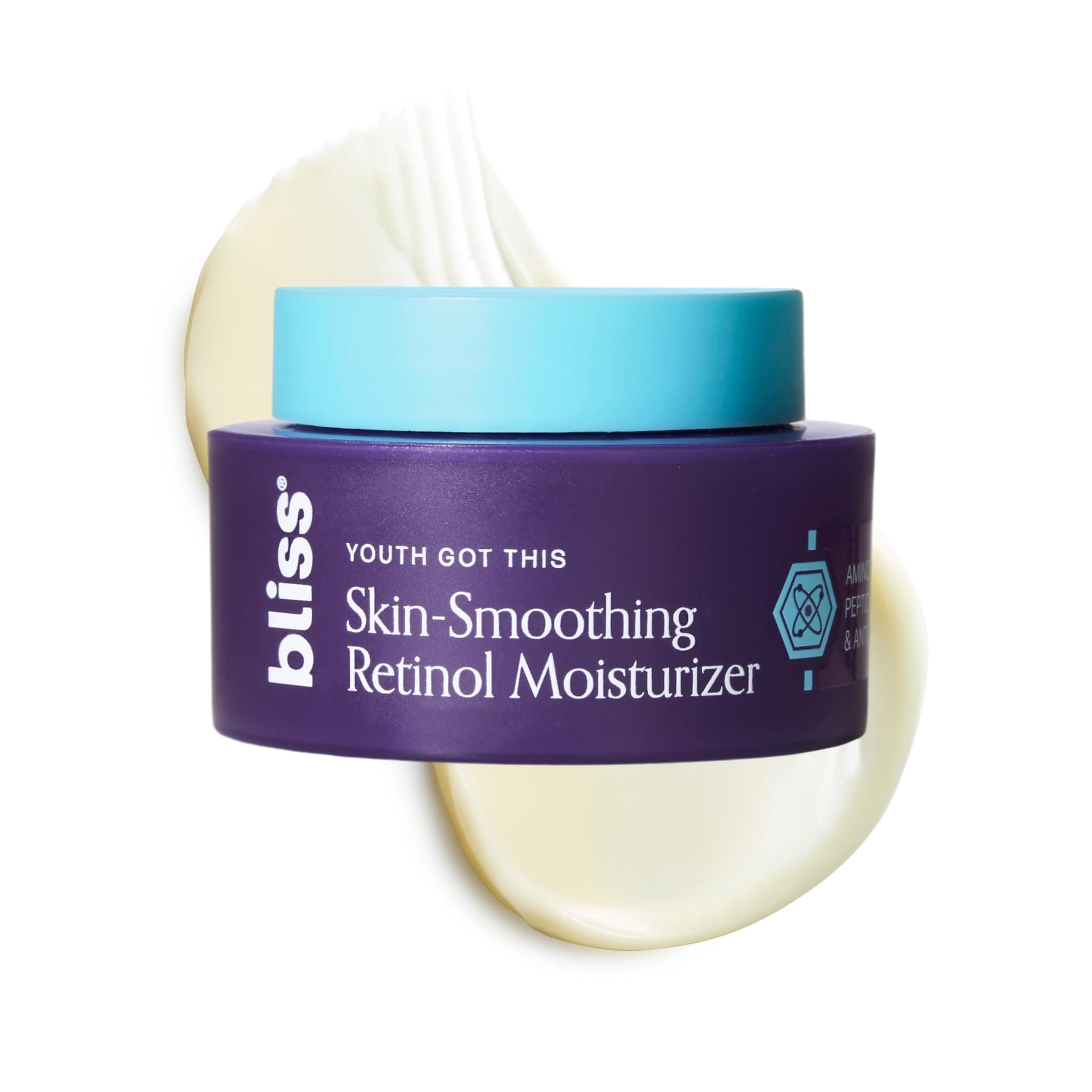 Bliss Youth Got This™ Prevent-4™ + Pure Retinol Deep Hydration Moisturizer - 1.7 Fl Oz - Visibly Diminishes Fine Lines - Youth Boosting Formula - Fragrance-Free - Clean - Cruelty-Free and Vegan