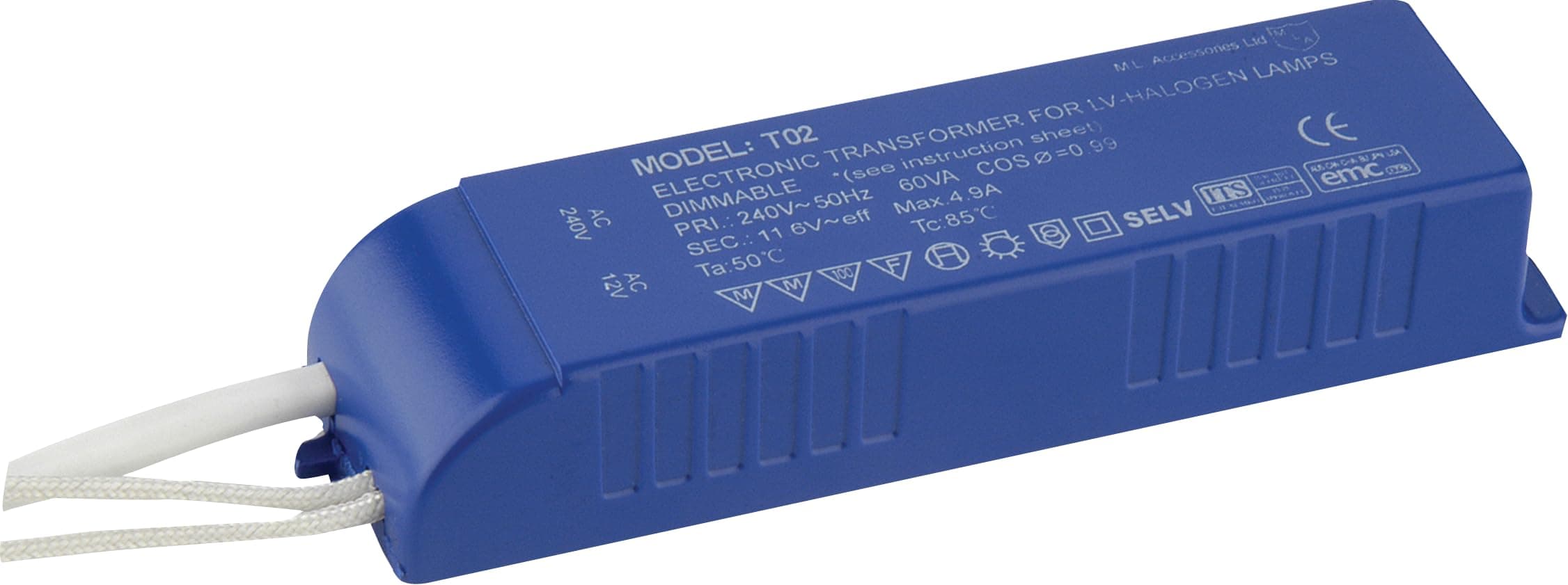 Ip20 Electronic Dimmable Transformer For 12v Low Voltage Halogen