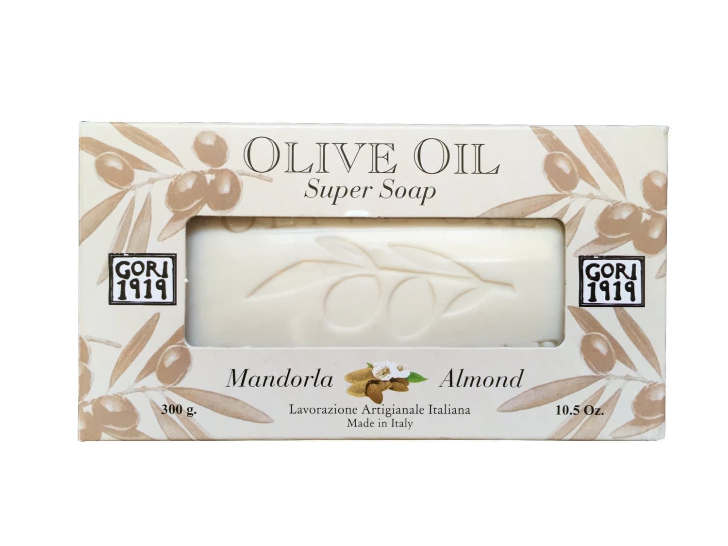 Tuscan Olive Oil Almond Single Soap Bar 10.5 Oz. from Italy