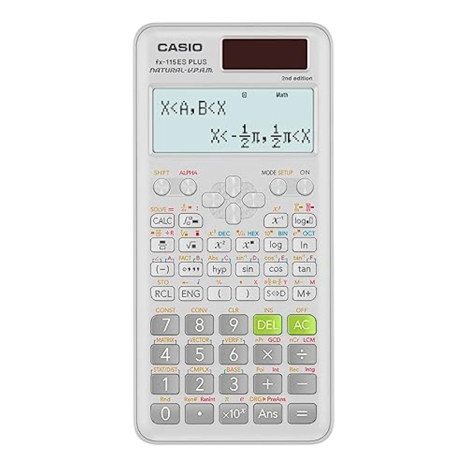Casio fx-115ESPLS2 White Advanced Scientific Calculator with Natural Display