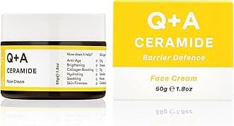 Ceramide Barrier Defence Face Cream (50g), Hydrating Moisturiser with Pineapple Ceramides, Pro Vitamin E and Squalane, Natural Face Care, Fragrance Free Skincare, Brightening Face Cream