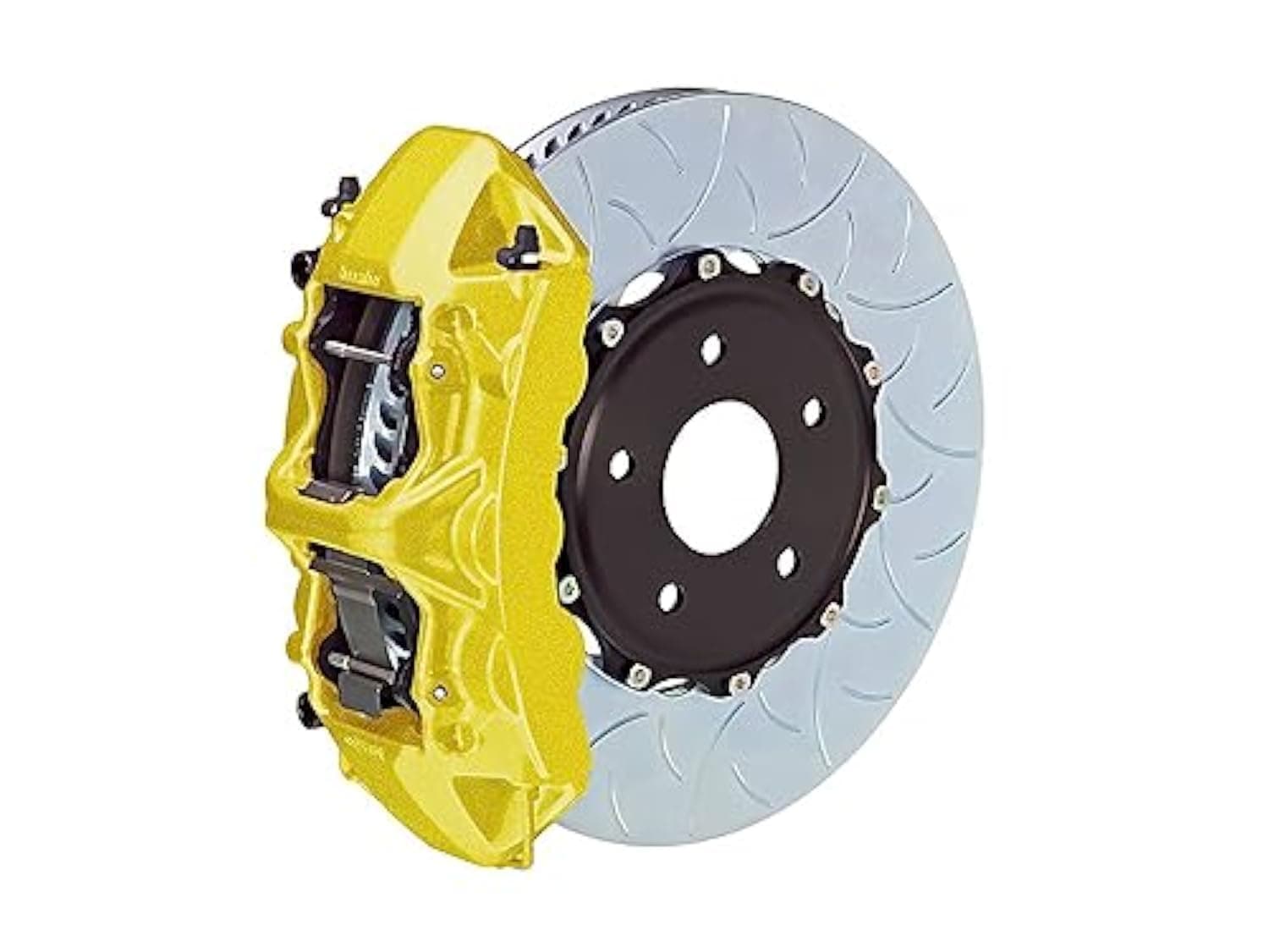 Rvinyl 3M Heat Resistant Caliper Wraps, High Temperature Reflective Vinyl Brake Film in Lemon Yellow, 4 Sheets (12" x 6") with Application Card
