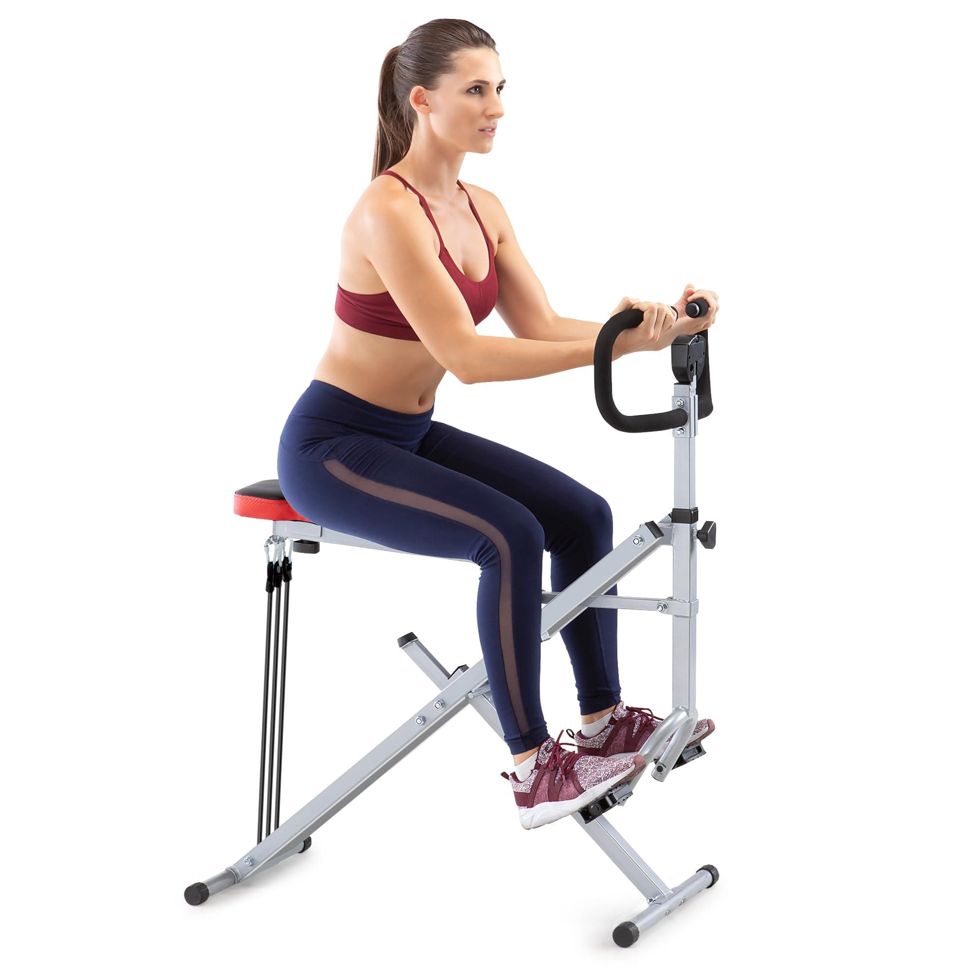 MARCYSquat Rider Machine for Glutes and Quads Workout XJ-6334, Silver & Black