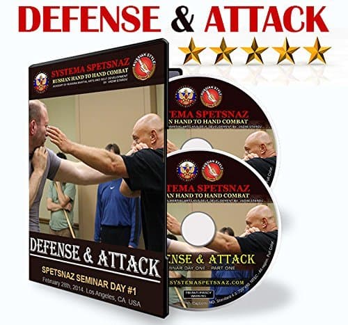Street Self Defense DVDs – Defense and Attack 2 DVD set - Russian Systema Spetsnaz Training Video - Hand-to-Hand Combat Instructional DVDs