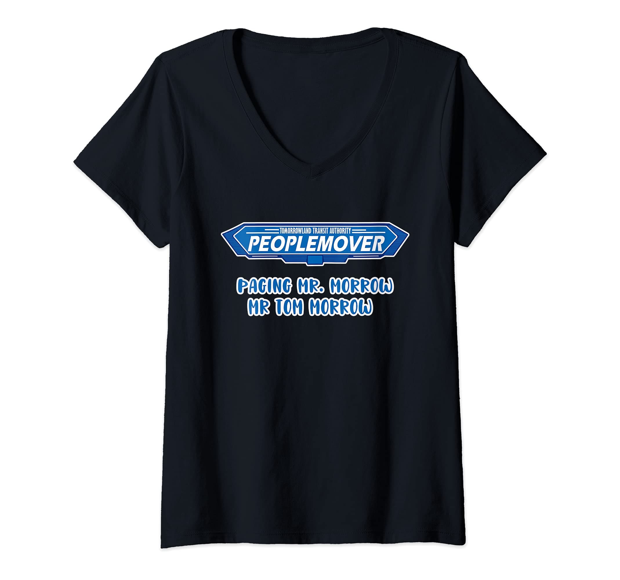 Womens Paging Mr. Morrow People Mover Merch Funny Gift V-Neck T-Shirt
