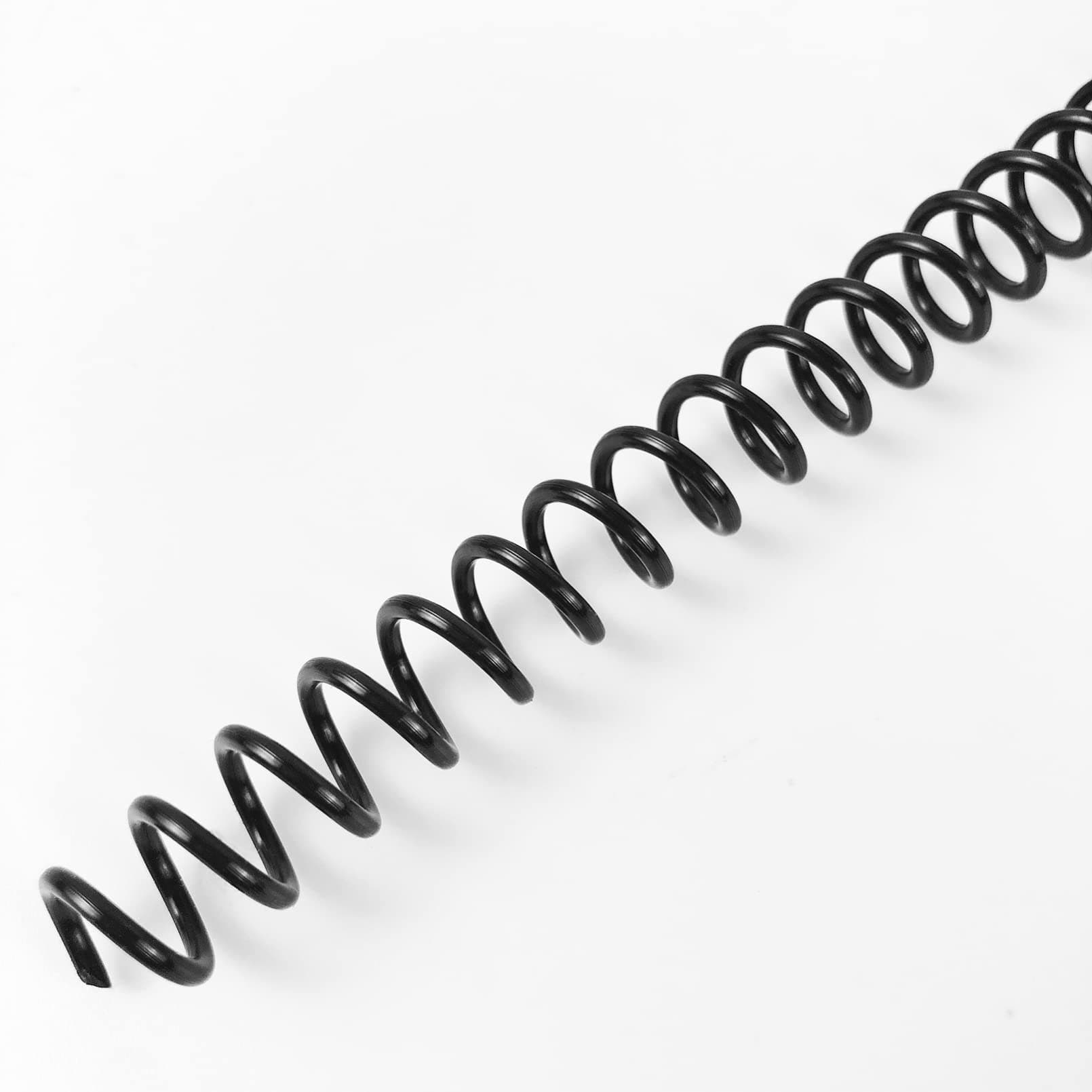 100 Pack Plastic Spiral Binding Coils, 8mm(5/16"), 40 Sheet Capacity, 4:1 Pitch, Black, 48Loops, for Letter Size, for Students and Coworkers