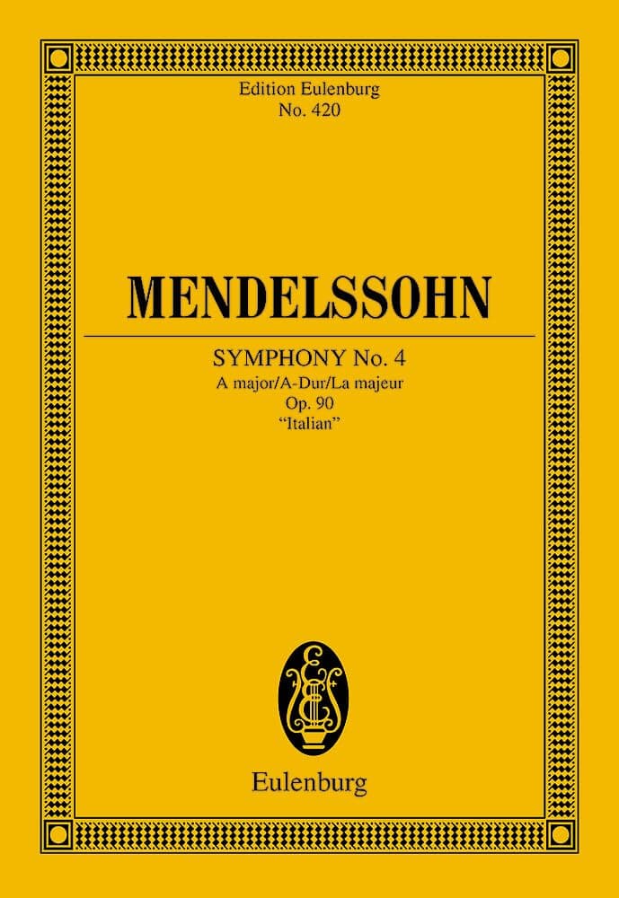 Symphony No.4 in A Major, Op. 90 'Italian'. Miniature Score