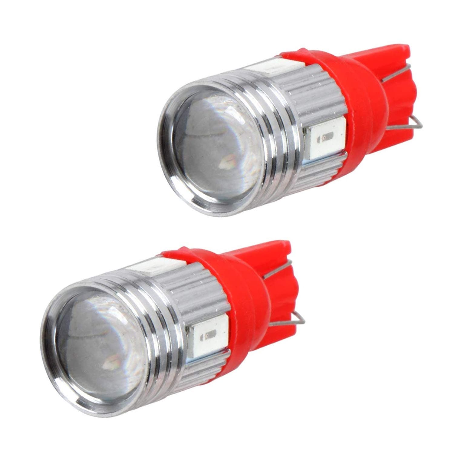 CS6PR2P T10 Led Parking Light 6 SMD Car Interior/Dashboard Licence Plate Dome Bulb for Bike/Motorcycle and Cars (1W)