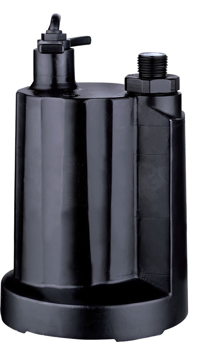Acquaer UTP033-2 1/3 HP Submersible Utility Pump, Black