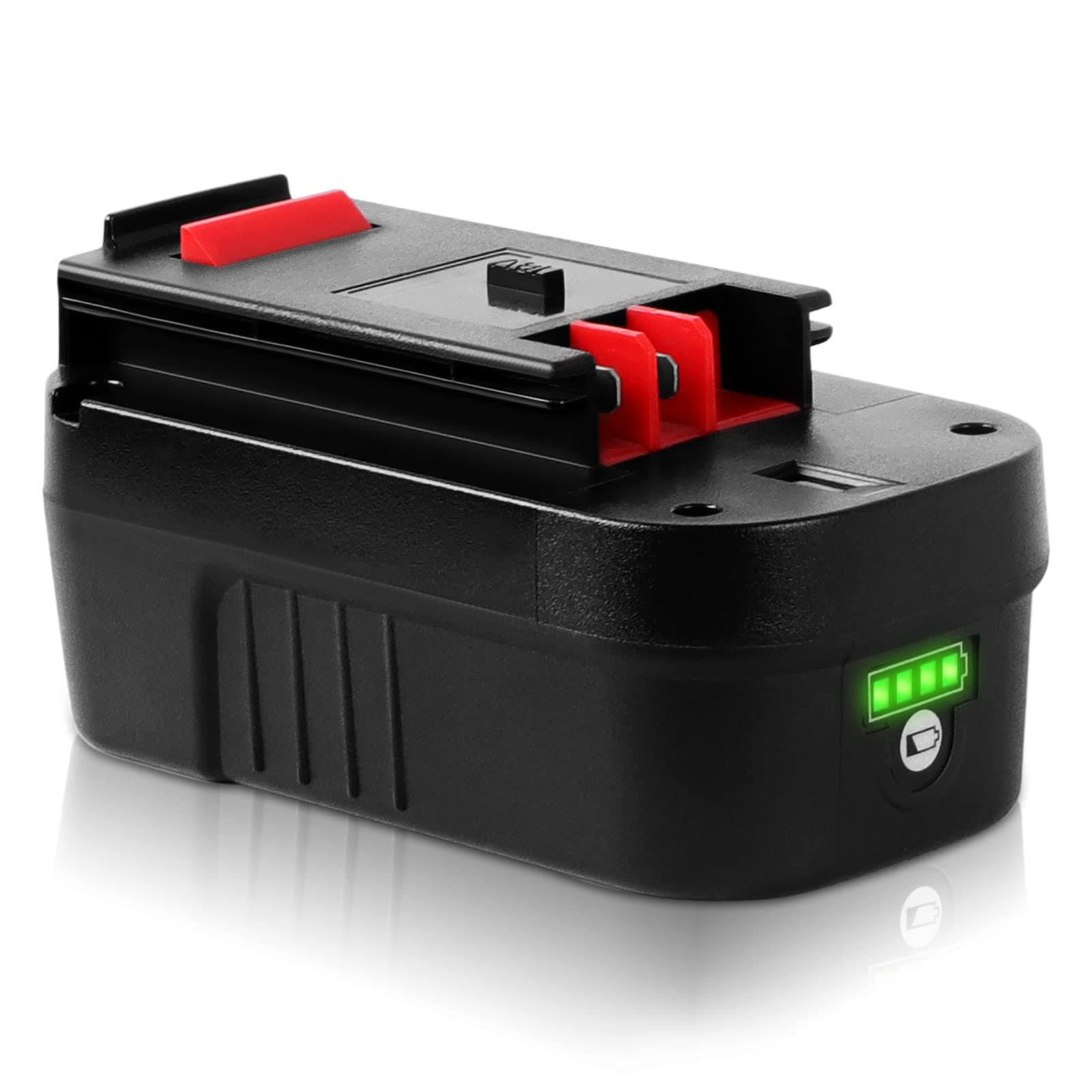 【Lithium-ion】 DSANKE HPB18 18V 3.0Ah Lithium-ion Battery Replacement for Black and Decker 18Volt Battery for 244760-00 HPB18 Battery A1718 A18 A18E HPB18-OPE Firestorm FS180BX FS18BX FS18FL FSB18