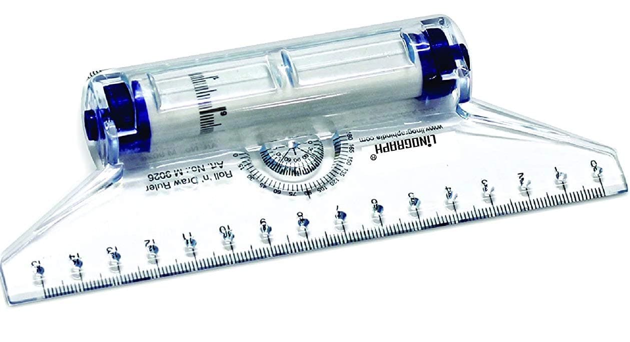 deepak LINOGRAPH Roller Scales (Multicolour, 15 Cm)