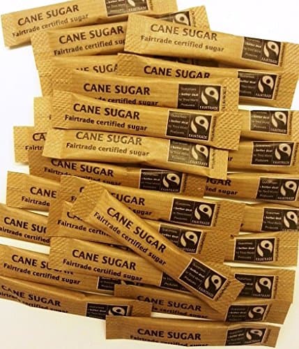100 x Fairtrade Brown Sugar Sticks