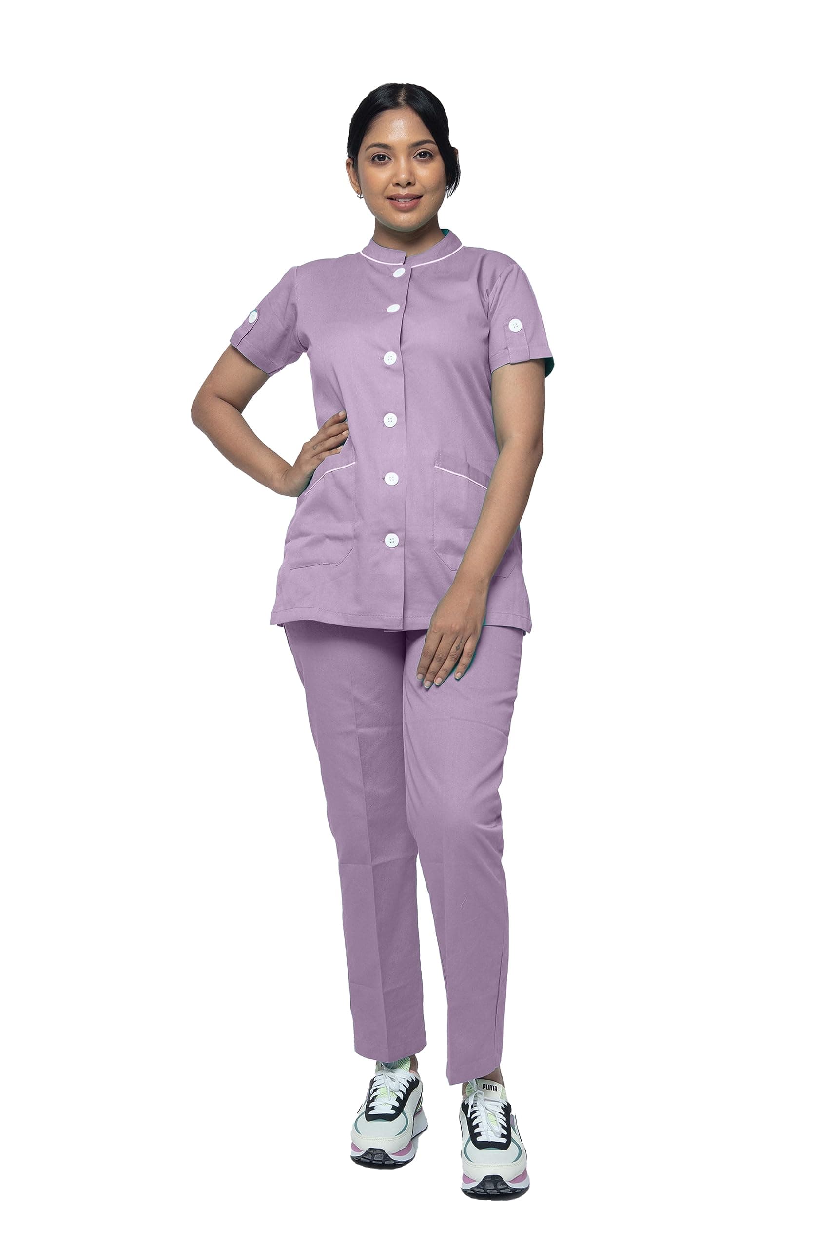 – Cotton Twill Nurse Uniforms - Ideal for Medical scrubs for Women | Scrub suit for Women | Scrub Suit for Nurses | Hospital Uniform